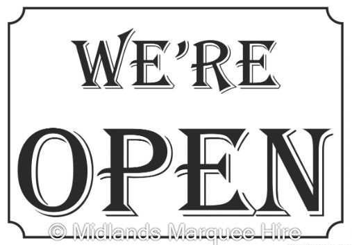 Our Diary Is Open - Hire in Birmingham, Sutton Coldfield, Solihull ...